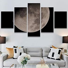 SIGNWIN 5 Panel Canvas Wall Art Astronomy &...