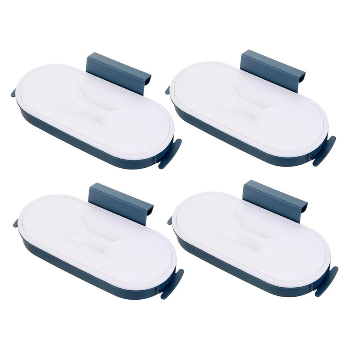 Syglawnd Trash Bag Hanging Bracket, Garbage Bag Holder Trash Hanging Bracket Waste Bin Hanger Organizer for Kitchen Cupboard Door Dark Blue, Cupboard Door Organizer