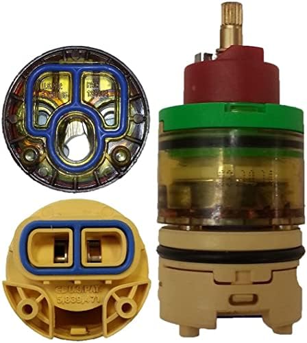 T and T TandT Gerber Compatible Replacement Single Handle Cartridge, Safe Temp II, Green, Red