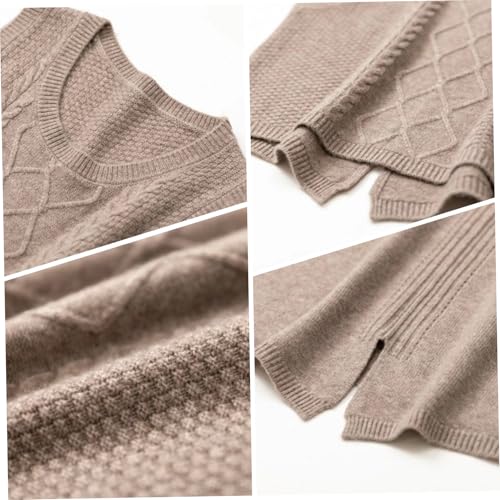 Jersey de punto chaleco mujer sin mangas ideal para paseos de otoño 4