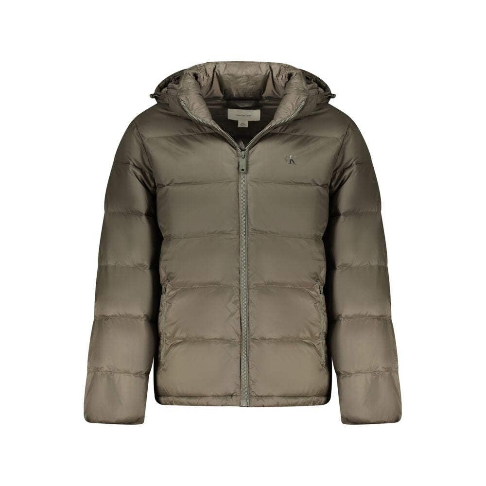 Calvin Klein Men's Down Puffer Jacket - Beluga - M