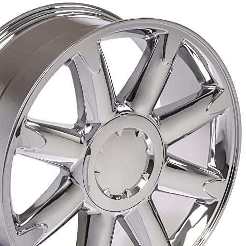 Oe Wheels Llc 20 Inch Rims Fit Pre-2019 Silverado Sierra Pre-2021 Tahoe Suburban Yukon Escalade Cv85 20X8.5 Chrome Wheel Hollander 5304 #TOP5