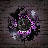 Este reloj está hecho del amado disco de vinilo musical. Este reloj actualizado ha sido cuidadosamente diseñado para agregar hermosos colores a cualquier hogar u oficina.