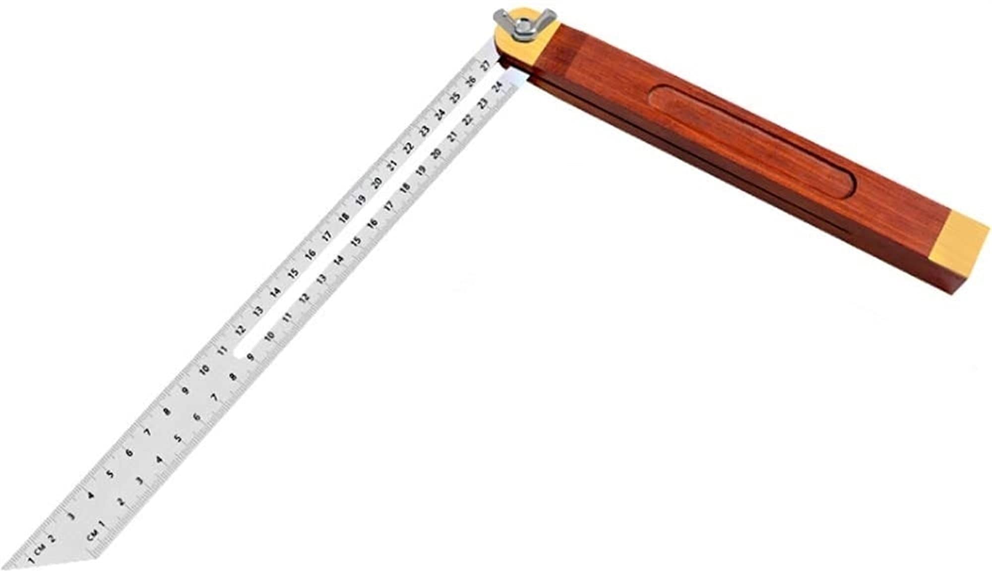 WJJ Active Winkel-Lineal 360-Grad-Multifunktions-hochpräzise Winkelmesser-Multifunktions-Holzbearbeitungswinkelmesser (Size : 27cm)