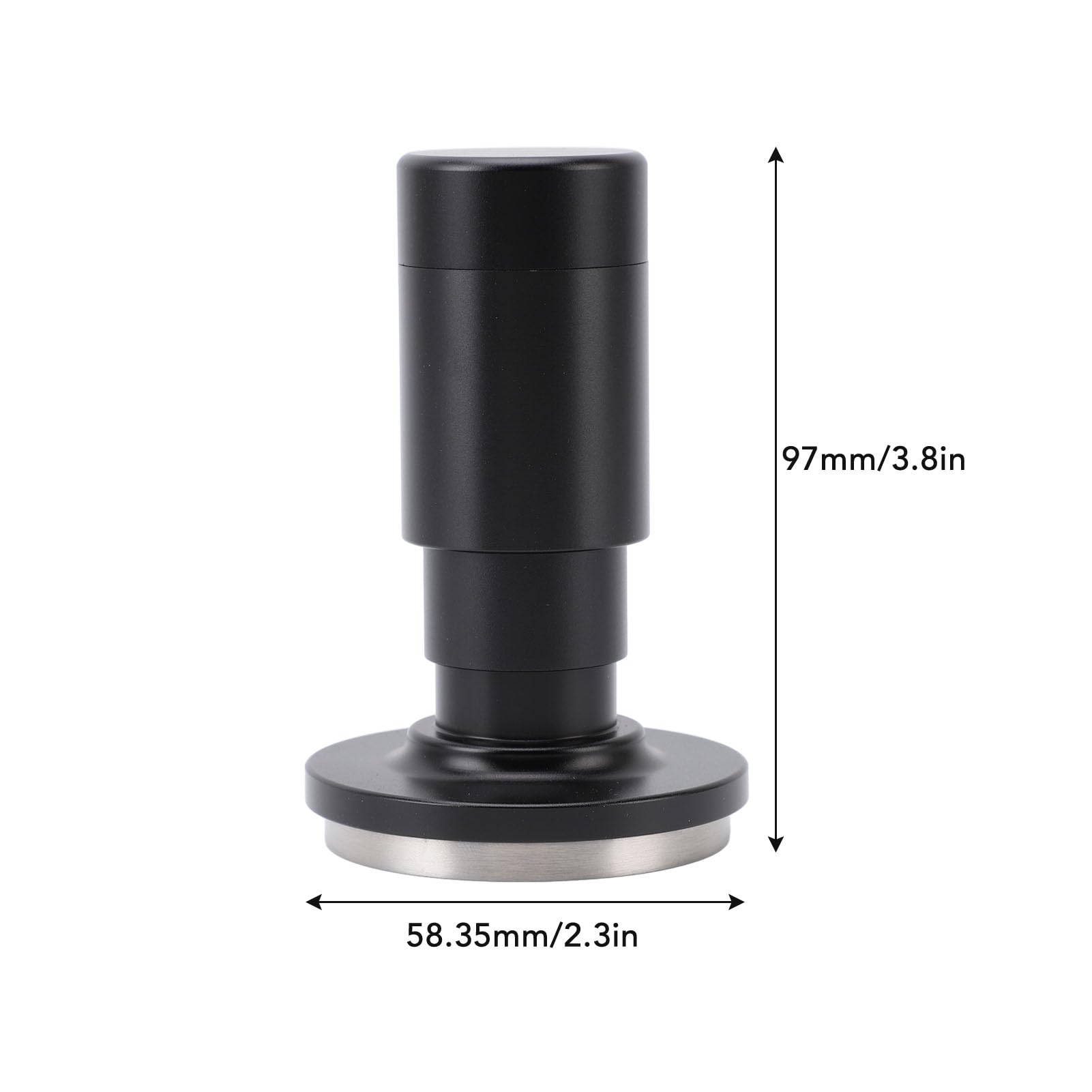 Tamper de Café 58mm Acero Inoxidable, Nivelador y Compactador 2