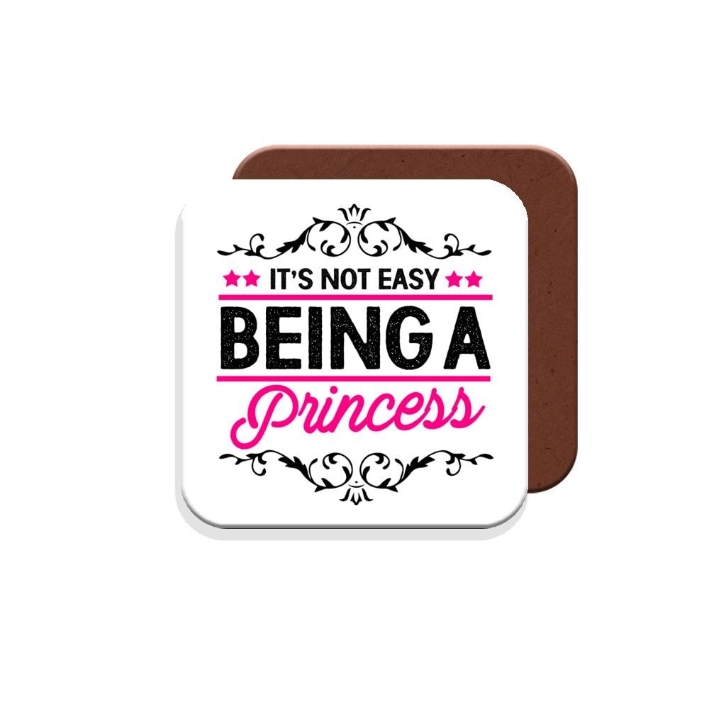 Muggz Coaster Gift For Princess - It's Not Easy Being A Princess - Giftset - Made By In The Uk