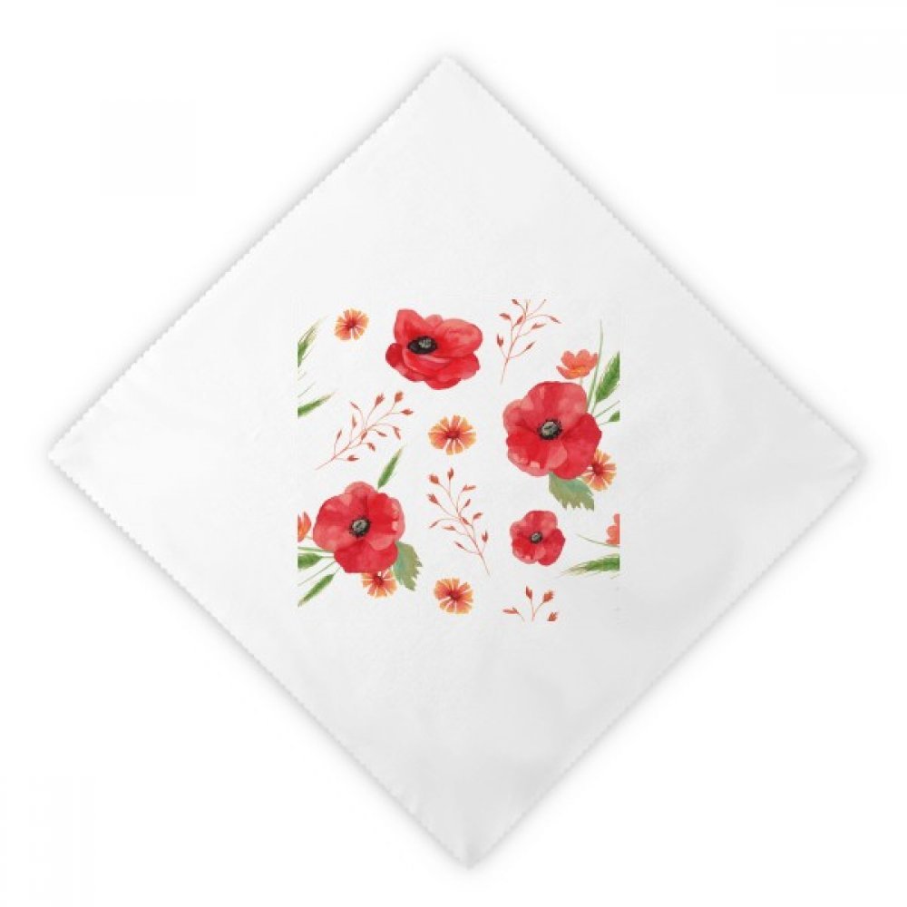 Servilletas de tela reutilizables y lavables con diseño de amapolas