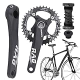 Fahrrad-Gruppe für Mountainbikes, 170 mm, mit integrierter Hohlkurbel, fester Auslöser, zum Radfahren in den Bergen und in der Stadt mit Zentralbewegung aus Aluminiumlegierung