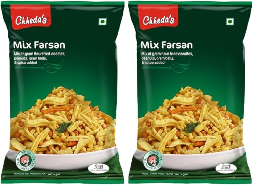 Image of Chheda's Mix Farsan - Besan Sev, Peanuts, Boondi - Misal Pav Farsan (300g Pack of 2)