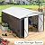 WKM Outdoor Storage Shed, Utility Metal Tool Storage with Lockable Doors and Updated Frame Structure, Metal Garden Shed for Backyard, Patio Lawn, Black, White (White, 10x12 FT)