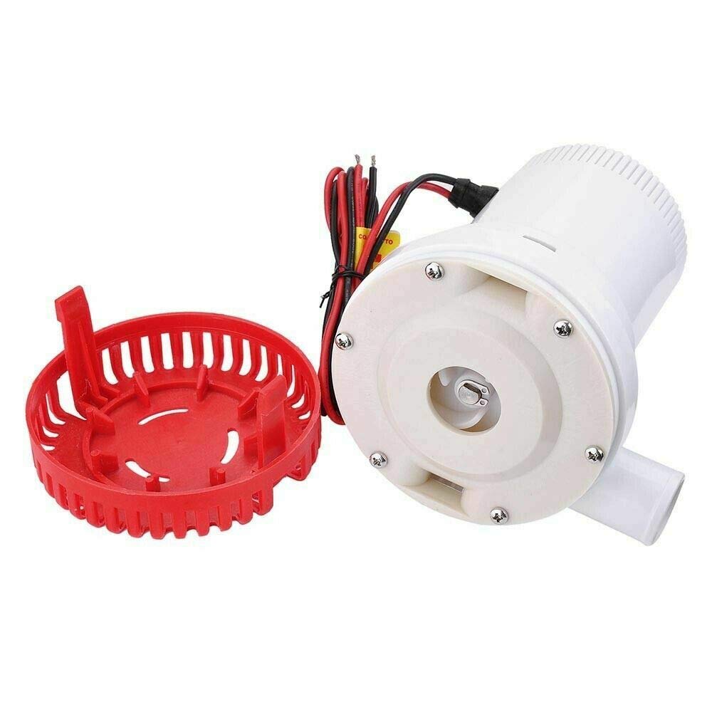 MASO Pompa di sentina ad alta portata elettrica marina sommergibile pompa dell'acqua 2000GPH 12 V per barca Yacht Caravan portatile
