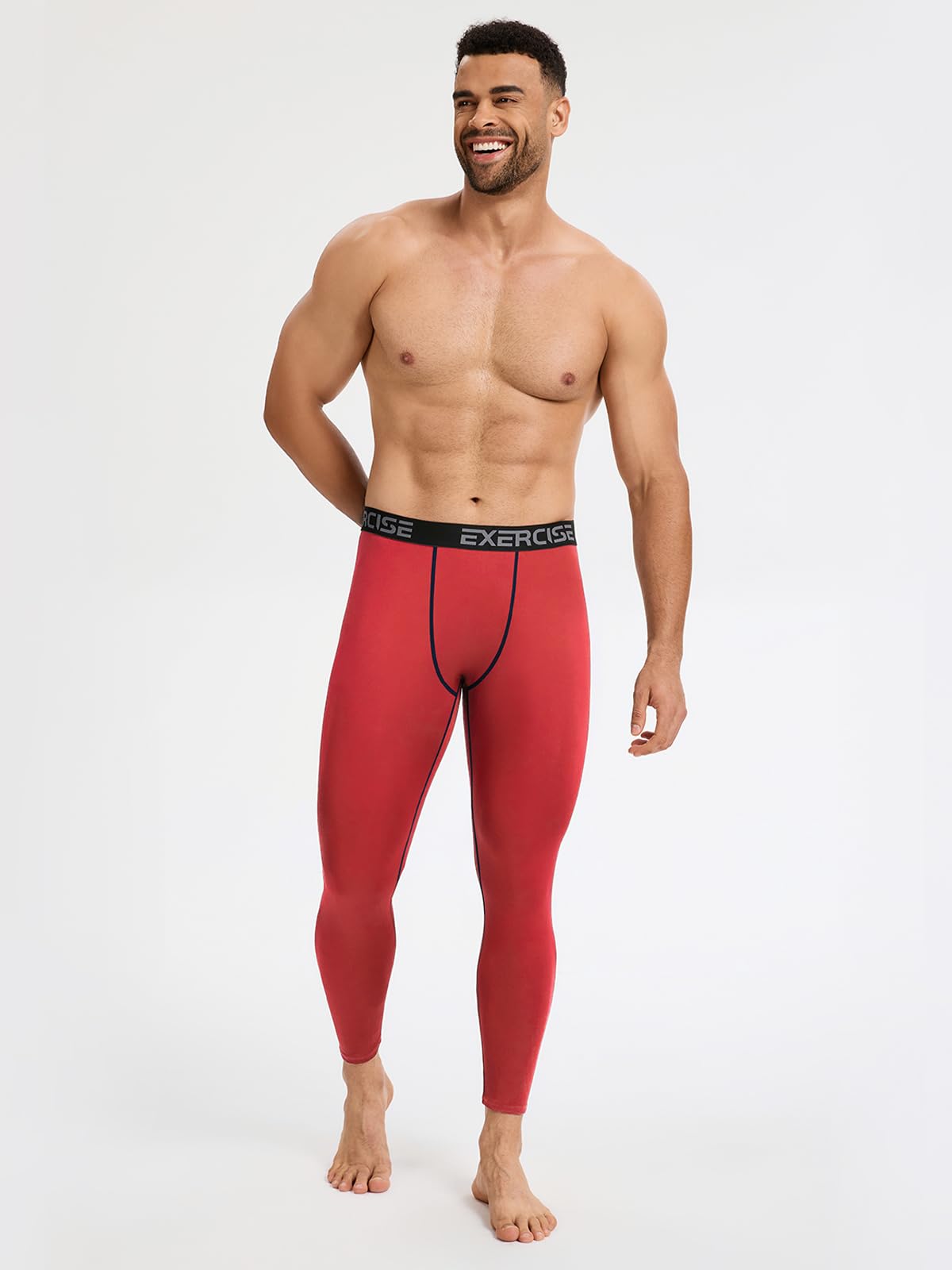 5–6 Packungen Kompressionshosen für Herren, Herren-Leggings für Sport, athletische Baselayer, Laufstrumpfhose für Herren