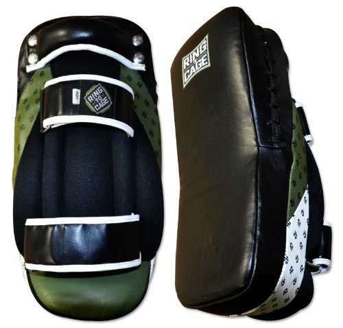 Ring to Cage Ultima MiM Foam Leather Curved Thai Pad, for MMA, Muay Thai, Kickboxing