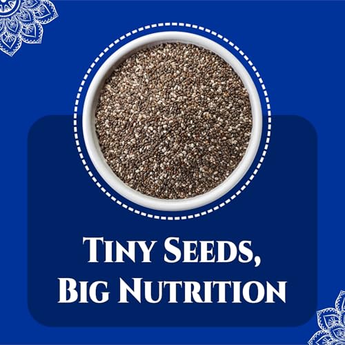 Image of BRALCON Raw Unroasted Natural Chia Seeds - 400g (Pack of 4) | with Omega 3 and Rich in Fiber, Calcium & Protein for Weight Loss Management | Anti Oxidant | Healthy Superfood