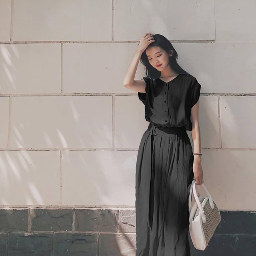 d.i.a．ブラック Vネック ミニワンピース セットアップ可】ブラックフォーマルワンピース （ミニ丈・ひざ