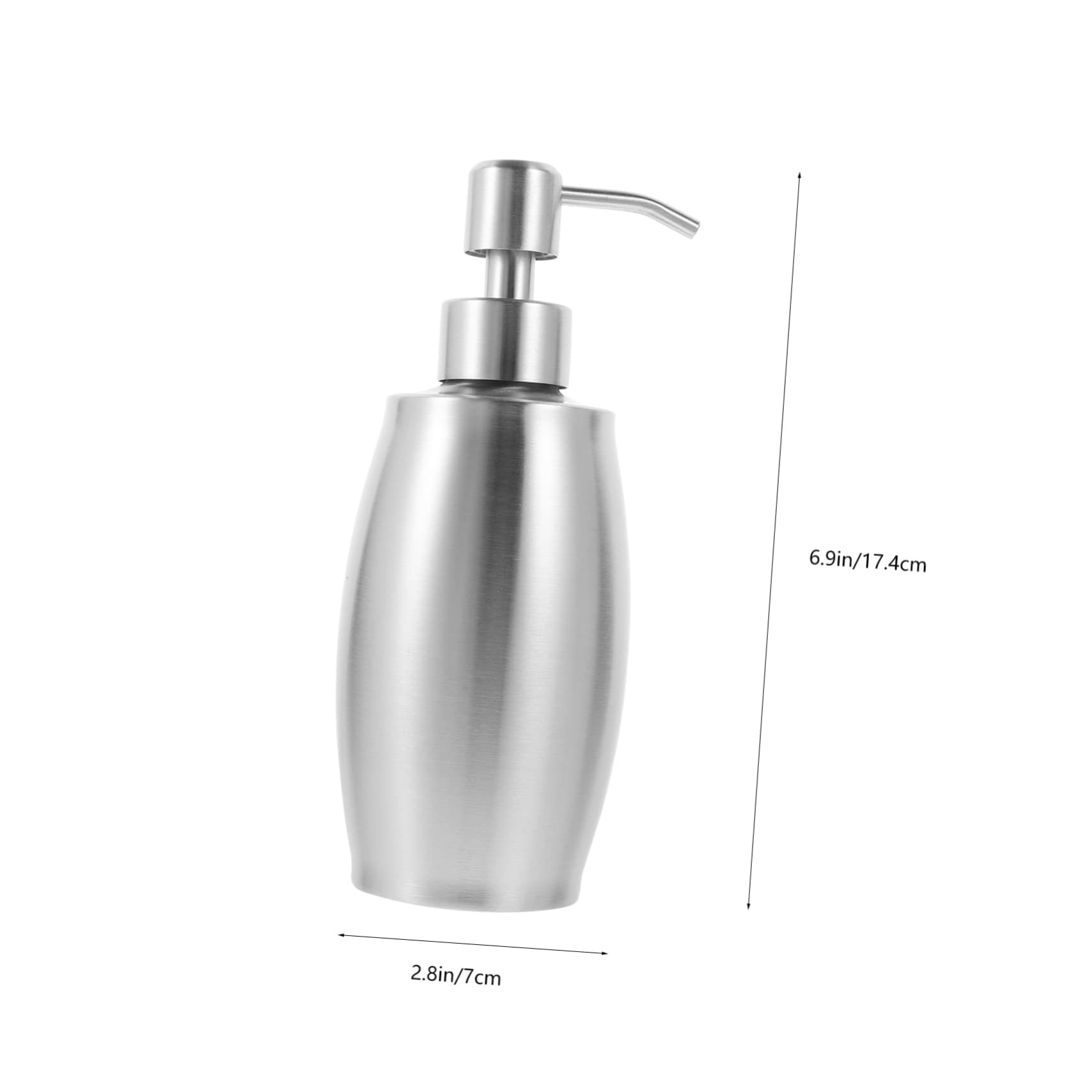 Alipis Dispensador De Champú Y Loción Rellenable Inoxidable 5 Unidades Bomba Dosificadora Botella De Ducha Acero Inoxidable 304 Color Plateado