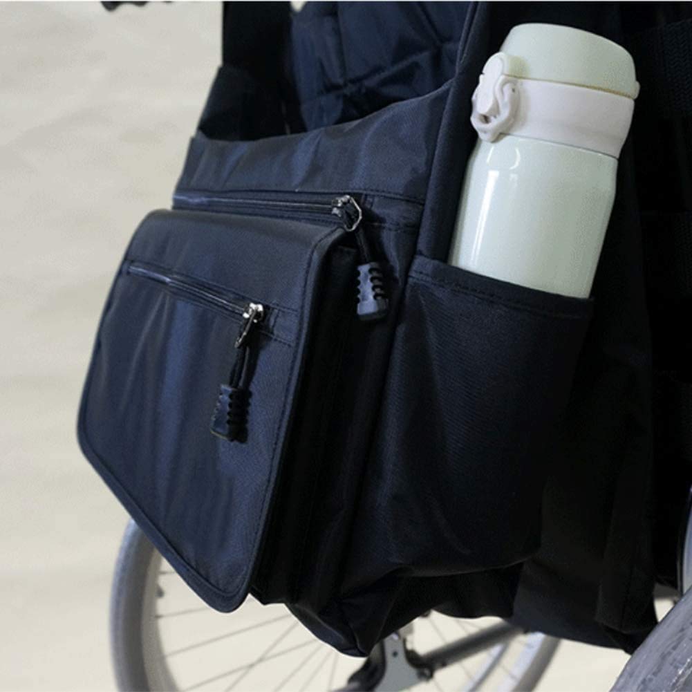 Bolsa para Silla de Ruedas Impermeable, multifunción Universal para Silla de Ruedas, Mochila, Bolsa de Almacenamiento, Manos Libres, Bolsa organizadora, Accesorios, Bolsa de Viaje para andadores