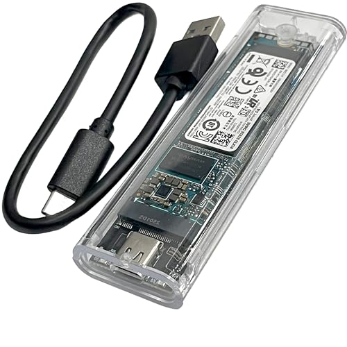 Disco Duro Externo de estado sólido de 512 GB SSD tipo M.2 Slim ultraligero con cable USB 3.1 Tipo-C a USB estándar para ordenador Portátil Televisión PC Desktip Laptop y Consola 500MB/s 51CH043R_512