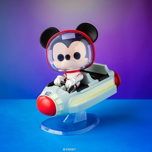 Miniatura 2 de POP Ride Super Deluxe Disney Walt Disney World 50th - Mickey at The Space Mountain Atracción, multicolor, estándar, (45343)