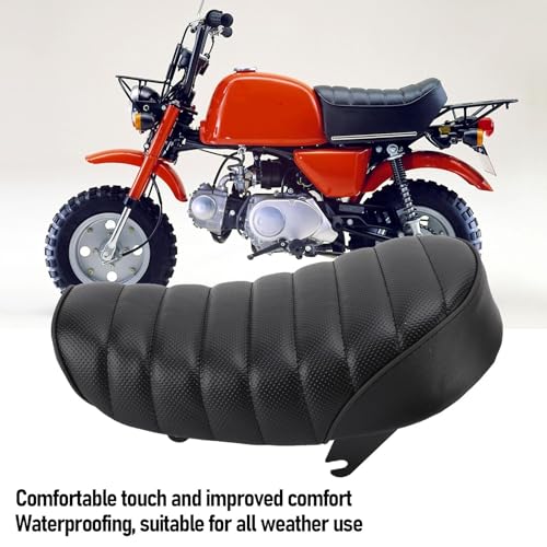 Asiento de motocicleta en cuero sintético premium para restauración de Monkey Trail Z50J 2