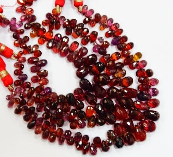 Garnet véritable facetté contre les imitations pour bijoux durables