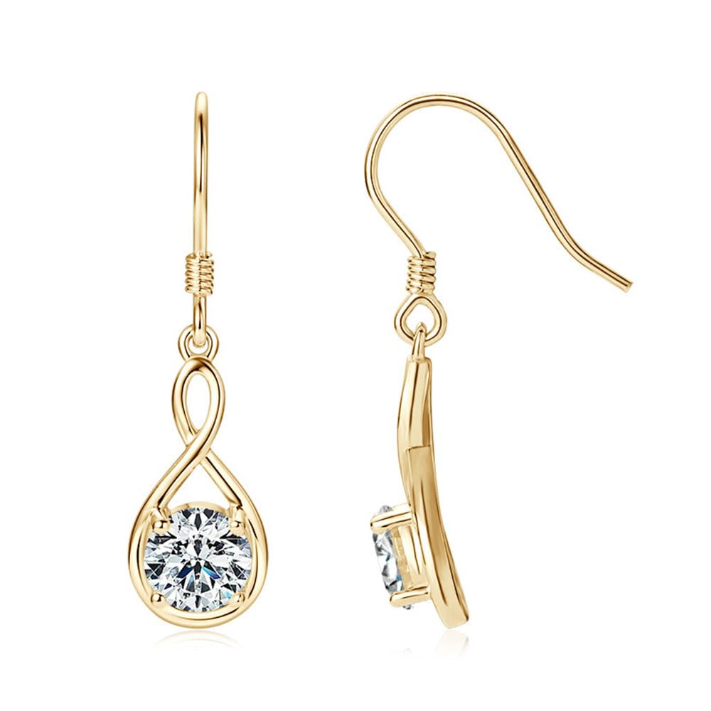 WBDWWTD Wassertropfen-Ohrringe aus Sterlingsilber, D-Farbe, Moissanit, Valentinstag-Schmuck, Geschenke für Frauen und Mädchen