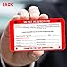 Elm City Direct Do Not Resuscitate DNR Medical Alert Wallet Card with Emergency Contact Form, Set of 2 Cards