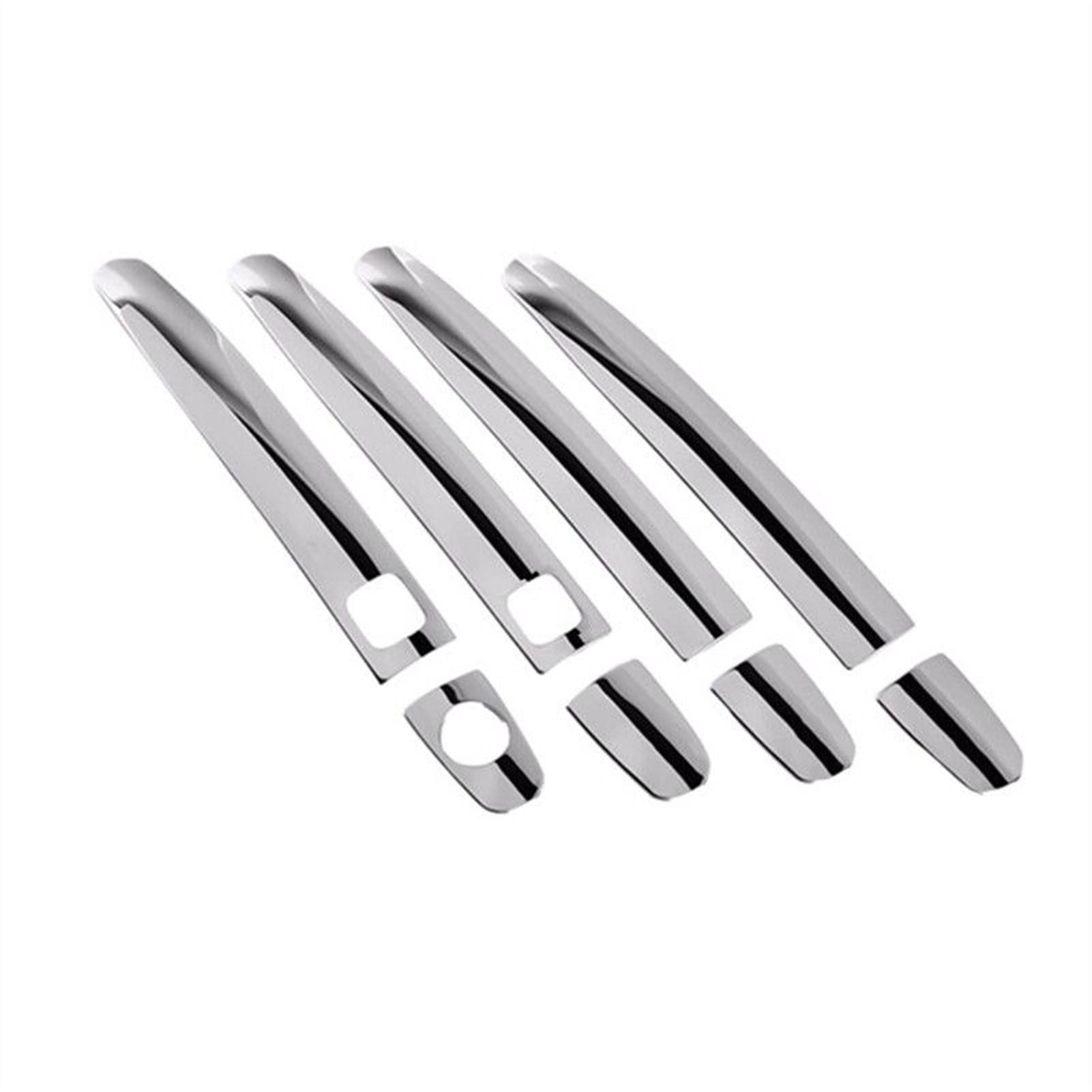 Rinkteea 2 Exterior Car Door Handle For Fielder 008-013 Stainless Steel Chrome Car Door Handle Cover Trim Styling Accessories(2)