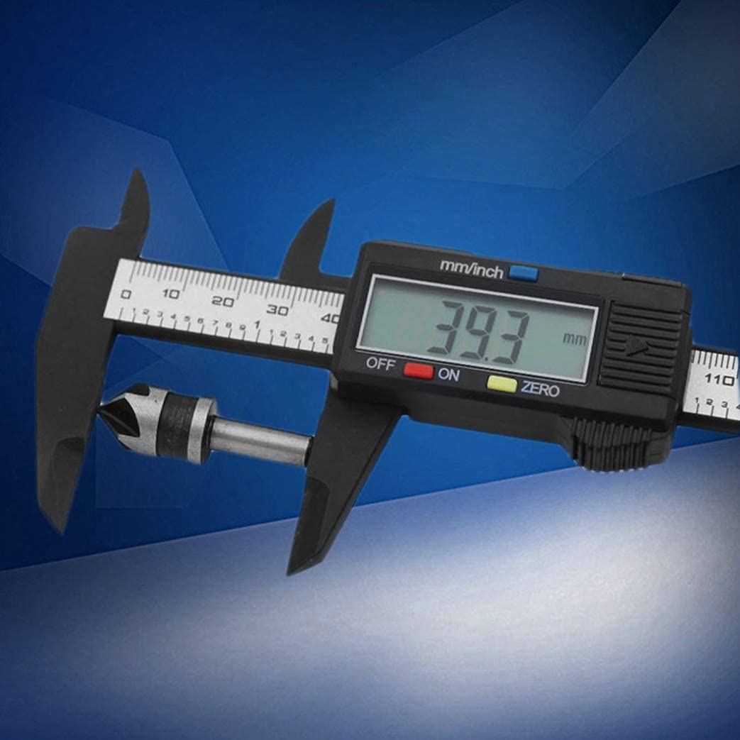 Linijka cyfrowa LCD 150mm 6 cali, suwmiarka z włókna węglowego, elektroniczna suwmiarka, przyrząd pomiarowy, nowy przyrząd