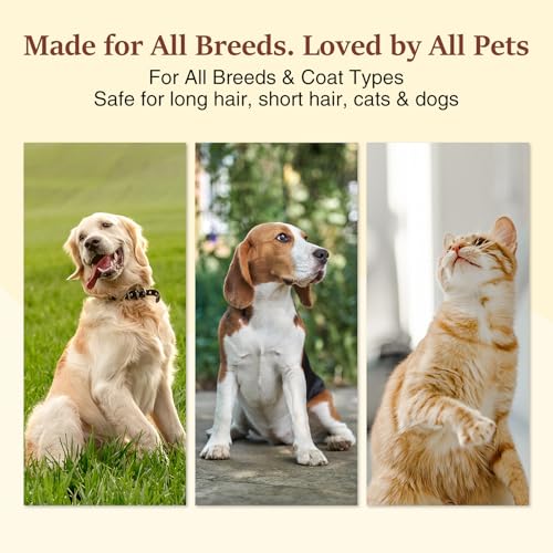 Image of Dog & Cat Fur Oil & Coat Conditioning Spray - Leave-In Detangler & Conditioner Reduces Shedding with Coconut & Jojoba Oil - Natural,Alcohol-Free - Soft, Shiny Fur for Doodles, Poodles & Toy Breeds