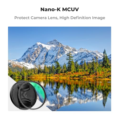 K&F Concept 82mm MC UV Lens Protection Filter with Lens Cap Optical Glass Ultra Slim 18 Multi-Layer Coatings Camera Lens UV Filter (K-Series)