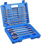 FF ERA 17 PCS SDS Plus Rotary Hammer Drill Bits & Chisels Set - Concrete Masonry Hole Tool with Stor