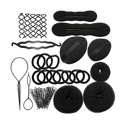 Foxnovo DIY Hair Styling Accessories Kit Set for Women Girls