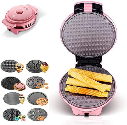 KELITINAus Waffelhersteller Donut Maker, Snack Maker Brownie Mit Abnehmbaren Anti-Platten, 8 In 1 Backbecher…