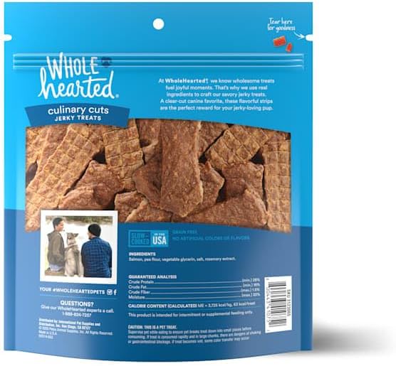 WholeHearted by Petco Culinary Cuts Salmon Recipe Jerky Dog Treats 16 oz.