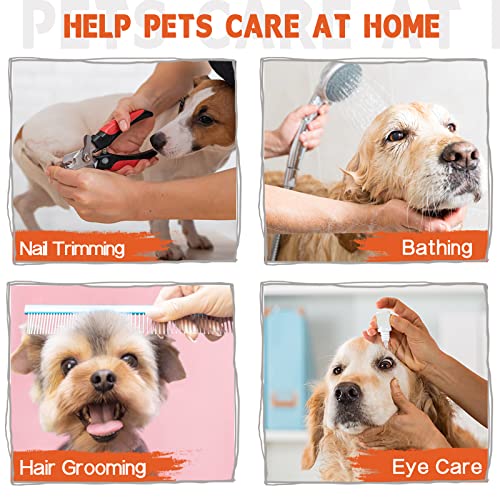And Cat, Relaxation Pet Grooming Sling Helper, Breathable Pet Grooming Hammock For Nail Trimming, Ear/Eye Car With Nail Clippers/Trimmers/Scissors #TOP2