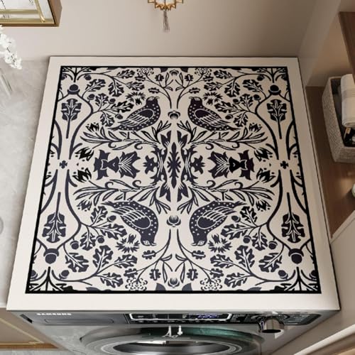 Waschmaschinenauflage 60x60cm,Abdeckung für Waschmaschine,Waschmaschinenabdeckung Universal,Waschmaschinen Auflage Weiche und Zuschneidbare,Waschmaschinenbezug für Waschmaschine,Trockner