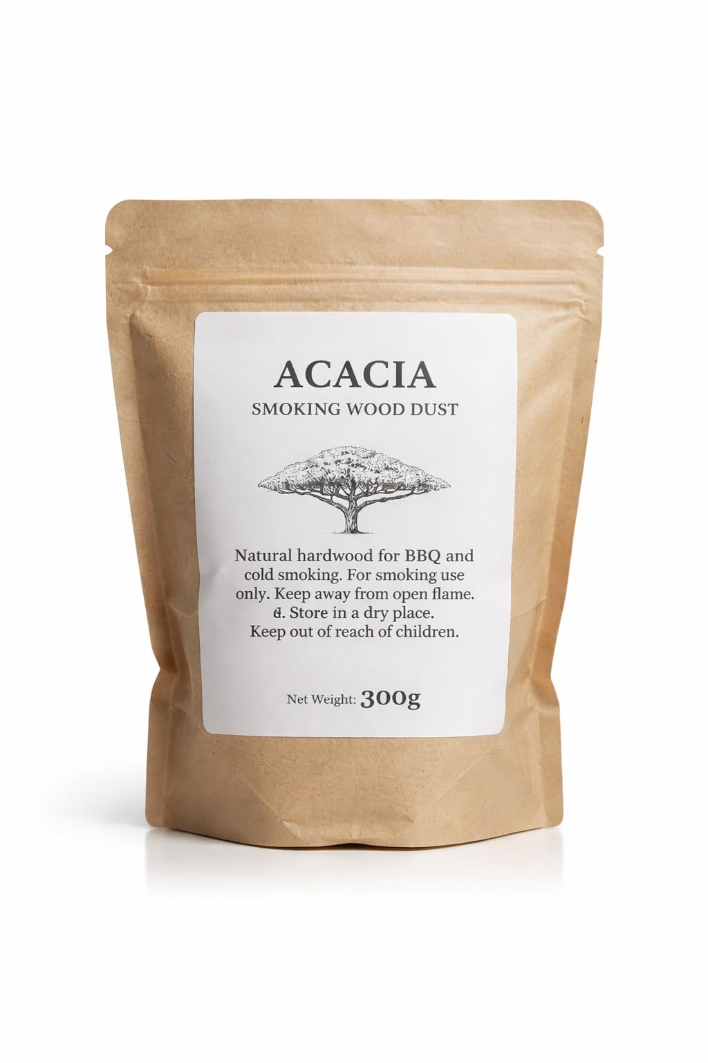 J Major Ltd Golden Acacia Smoking Wood Dust 300G/500G – Fine Hardwood For Cold Smoking & Bbq – Clean Long-Lasting Burn (300G/1.2 Liter Bag)
