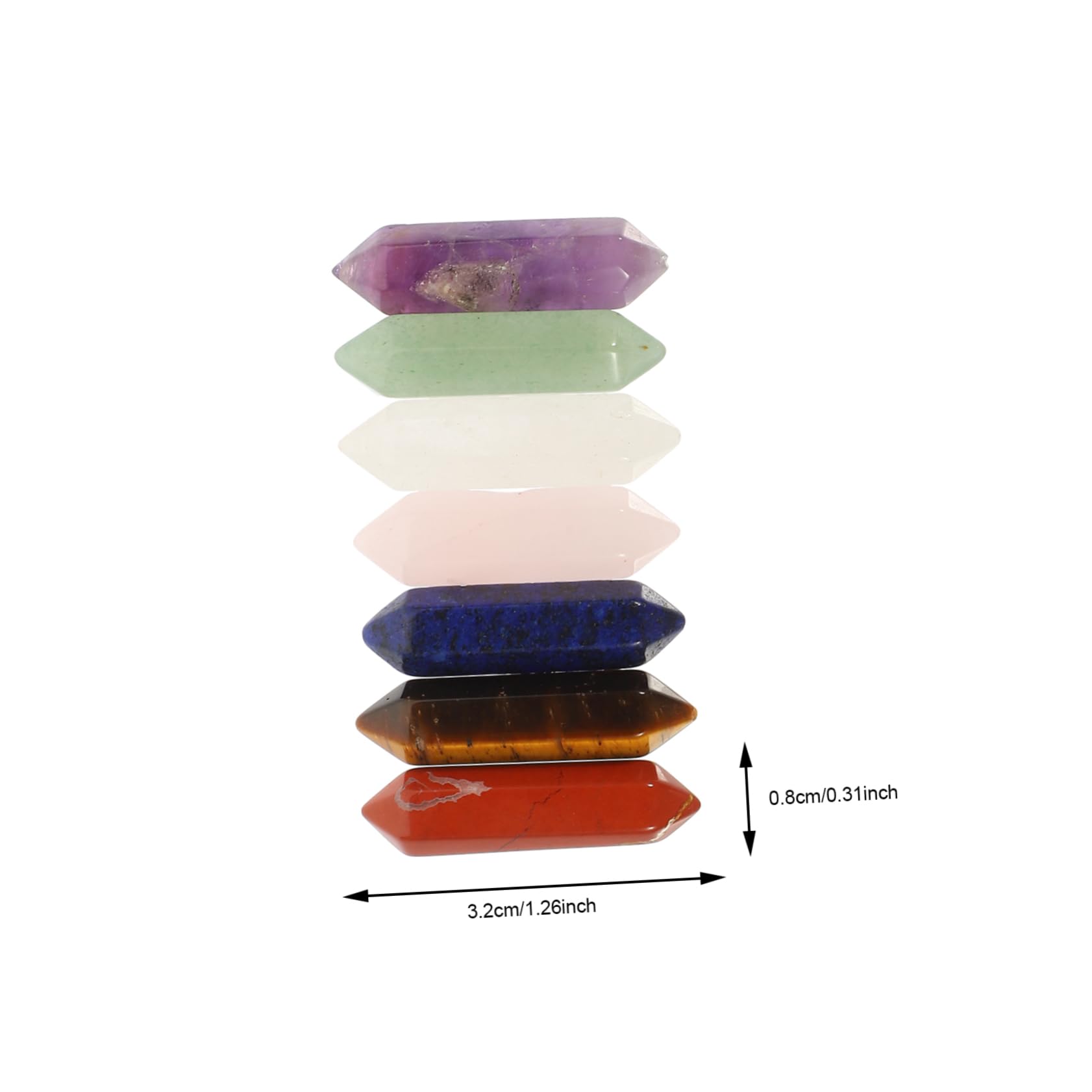 3 Set Crystal Yoga Stone Calcolo Cristalli Fabbricazione Chakra Per Raccolta Pietra Naturale Artigianato in Pietra Di Cristallo Naturale Pietre Colorate 14 Pezzi*3