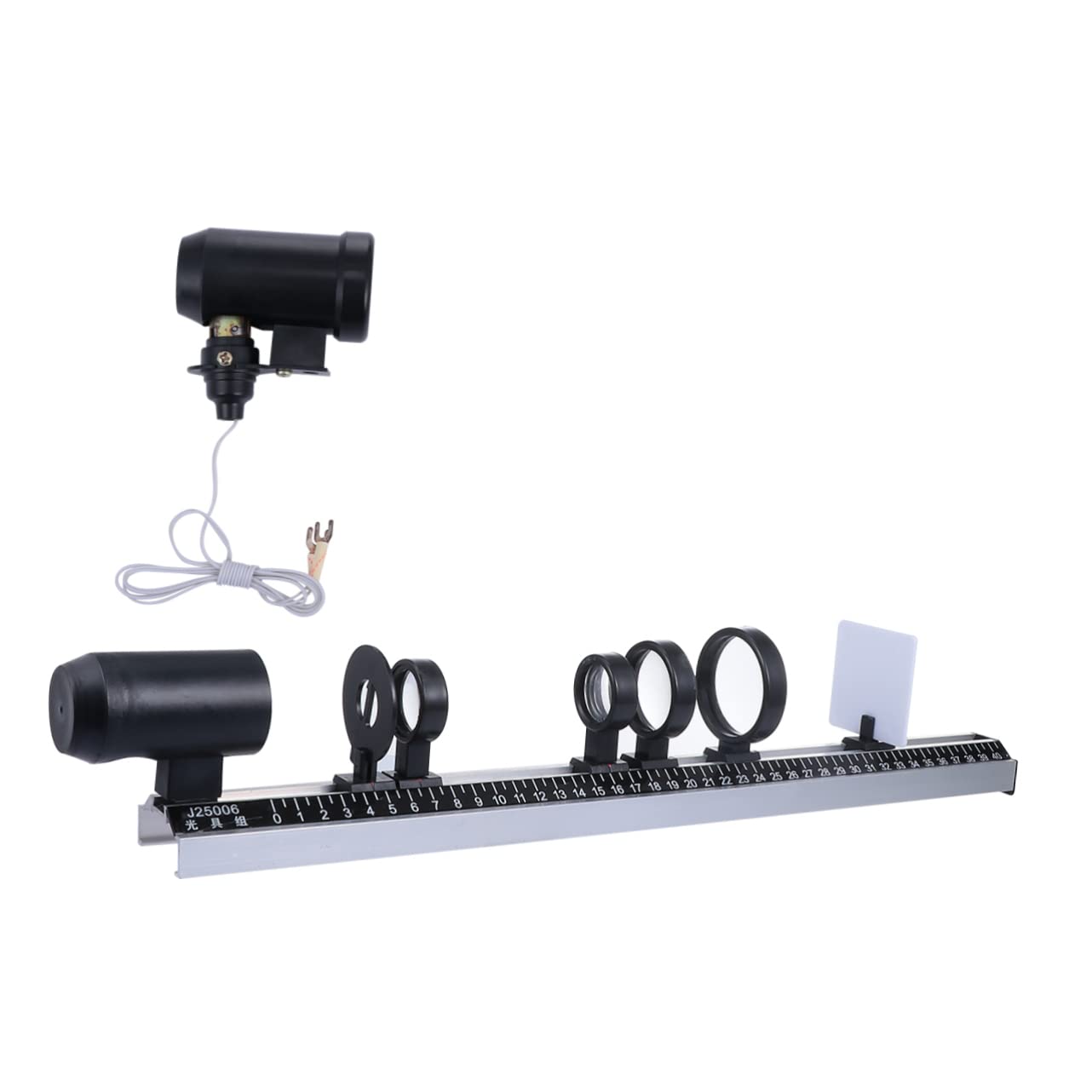 9Pcs Optical Experiment Equipment Set for Teaching Physics Imaging Concave Convex Lens Kit for Classroom Demonstrations and Scientific Experiments