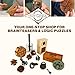 True Genius - Grecian Glass Bottle Brainteaser Puzzle- Disassembly Puzzle, Brain Teaser, Brain Teaser for Adults, Gifts for Men, Take everything out and then put back together