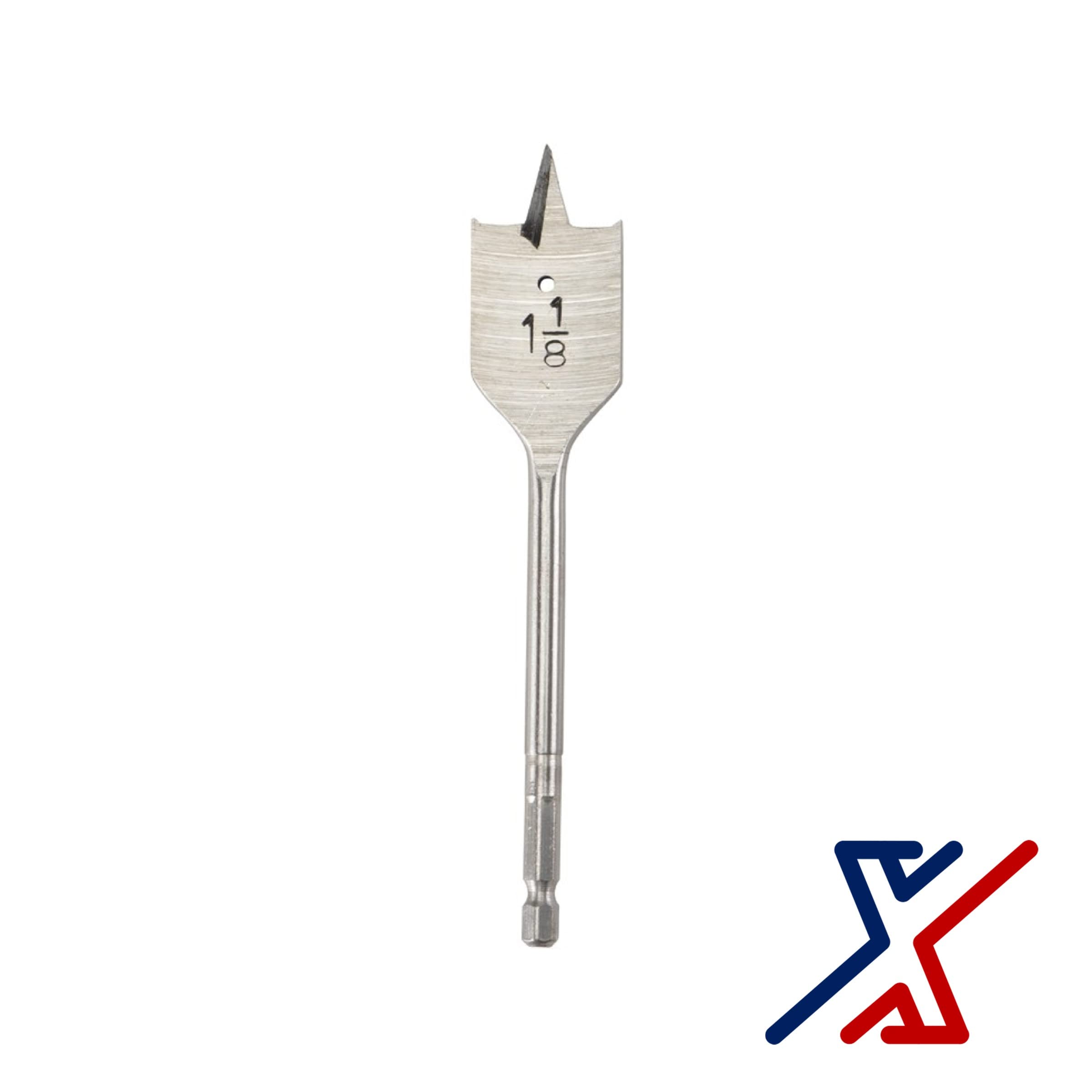 1-1/8 in. x 6 in. Long Spade Bit/Paddle Bit/Wood Bit (20 Bits) by X1 Tools