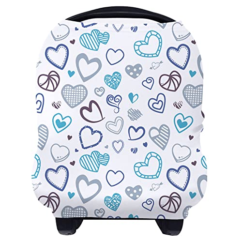 Image of Yoofoss Nursing Cover Breastfeeding Scarf - Baby Car Seat Covers, Infant Stroller Cover, Carseat Canopy for Girls and Boys