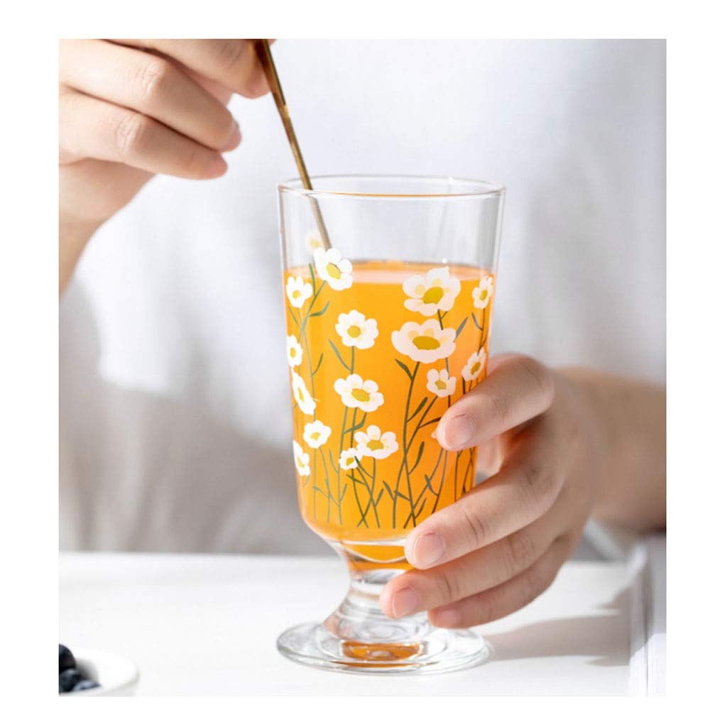 Lot De 6 Verres à Eau Nervurés HIGSPE 200ml - Style Vintage Empilable, Pour Jus, Soda, Cocktails, Thé