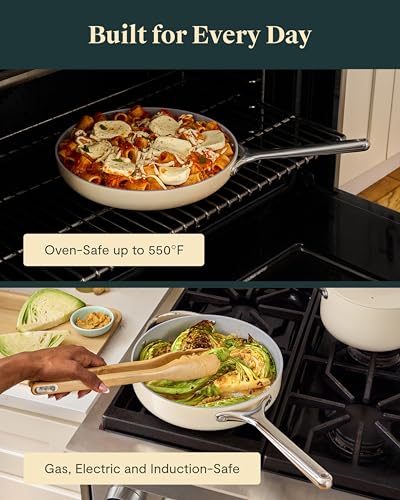 Caraway 4-Piece Ceramic Nonstick Set (12" Sauté, 10.5" & 8" Fry Pans) — view 5