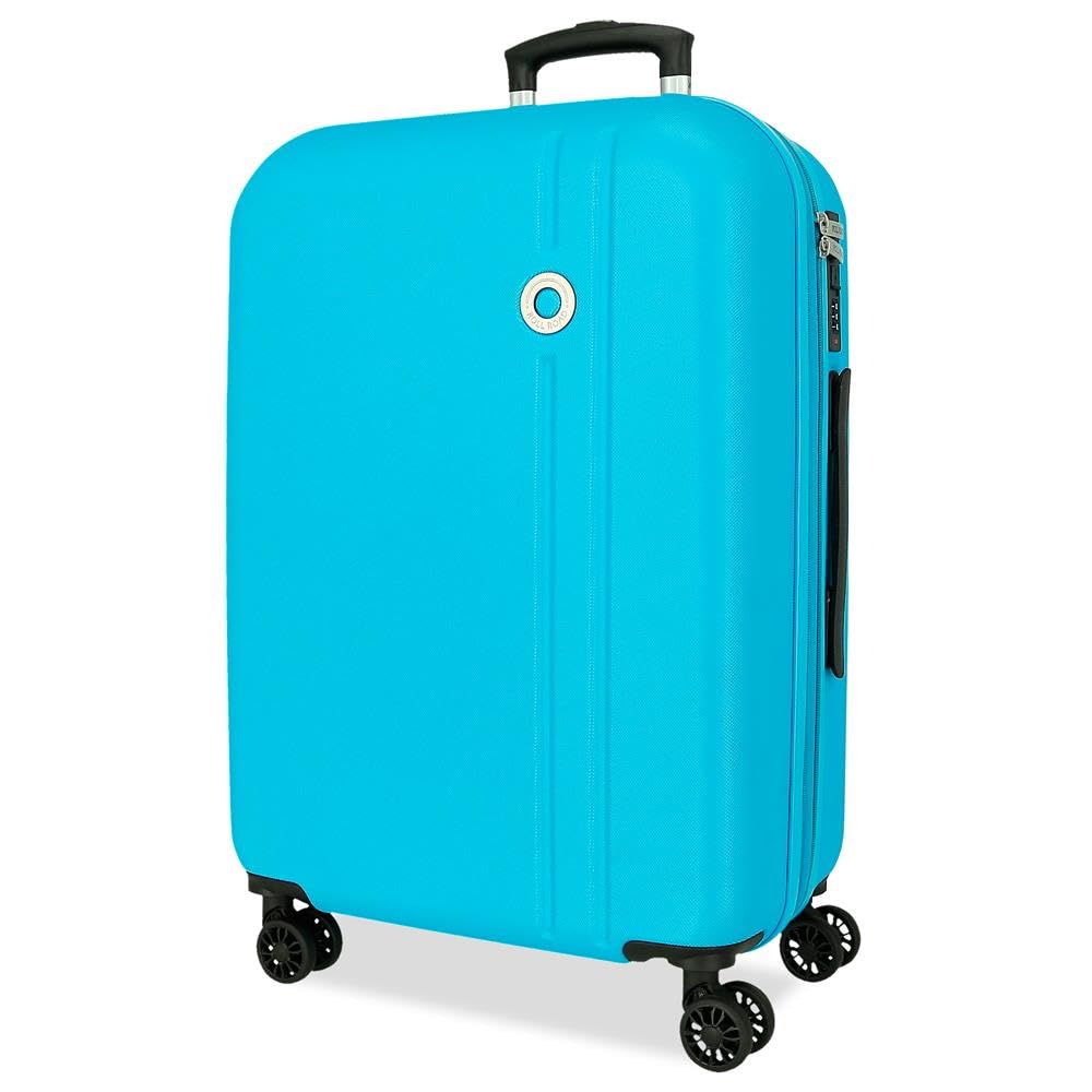 Valise soute légère Roll Road Menorca turquoise 46x65x24cm extensible - 8