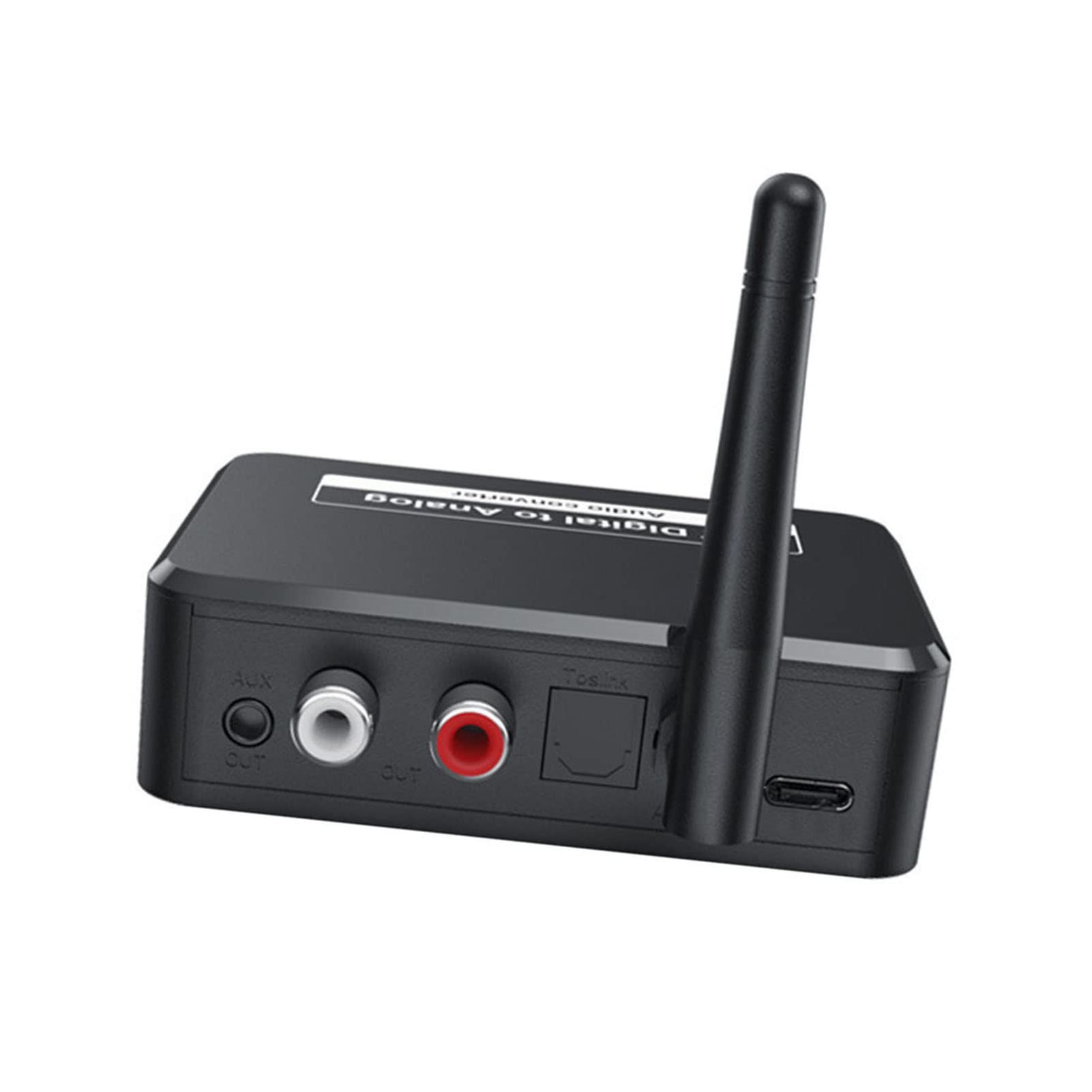 Cosiki Ricevitore Bluetooth 5.1, Convertitore da Digitale Ad Analogico, Ricevitore con SPDIF su 3,5 Mm AUX, Ideale per Sistemi Domestici di Altoparlanti Wireless con Commutazione Professionale