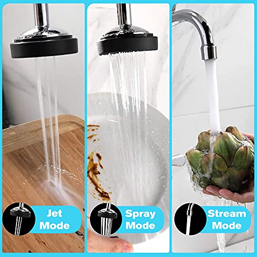 Appaso Commercial Faucet For Restaurant, Pre-Rinse Sink Faucet With Pull Down Sprayer - Wall Mount Kitchen Faucet 20” Height 3 Compartment Sink Faucet With Swivel Spout, Polished Chrome Finish #TOP2