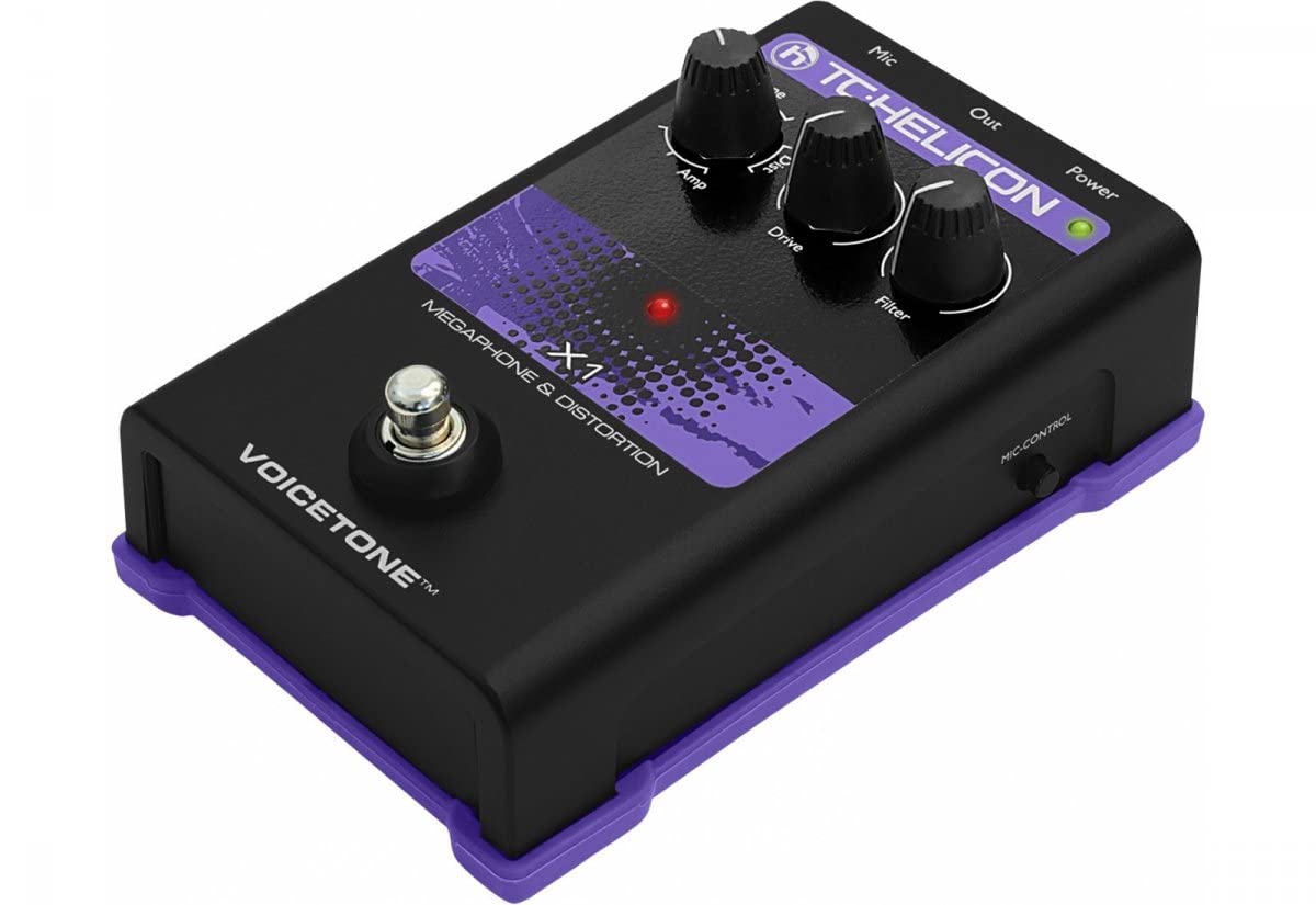 TC-HELICON VOICETONE X1 ボーカルエフェクター TC-Helicon VoiceTone X1 Vocal Effect Pedal With Megaphone