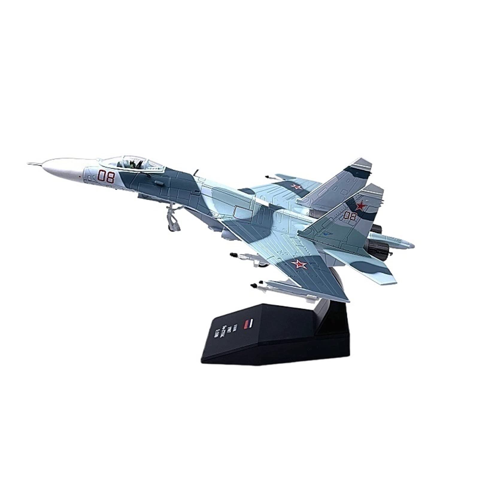 Modele samolotów na małą skalę rosyjski dla myśliwca Su-35 odlew metalowy w skali 1/100 Su35 gotowa replika zestaw do budowania modeli statycznych (SU-35 1)